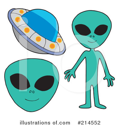 Royalty-Free (RF) Alien Clipart Illustration by visekart - Stock Sample #214552