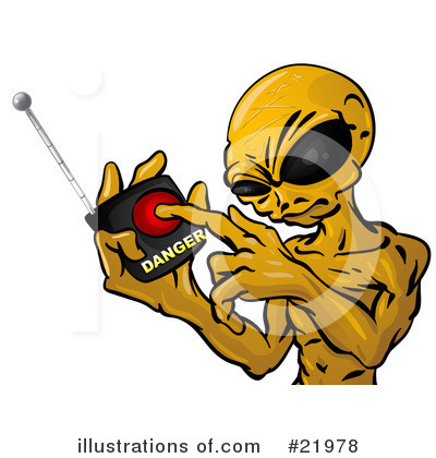 Royalty-Free (RF) Alien Clipart Illustration by Leo Blanchette - Stock Sample #21978