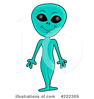 Royalty-Free (RF) Alien Clipart Illustration by visekart - Stock Sample #222309