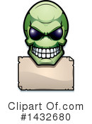 Alien Skull Clipart #1432680 by Cory Thoman