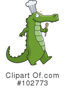 Alligator Clipart #102773 by Cory Thoman