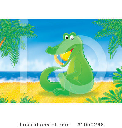 Royalty-Free (RF) Alligator Clipart Illustration by Alex Bannykh - Stock Sample #1050268