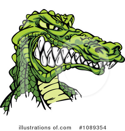 Royalty-Free (RF) Alligator Clipart Illustration by Chromaco - Stock Sample #1089354