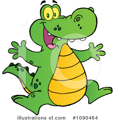 Alligator Clipart #1090464 by Hit Toon