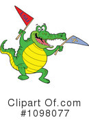 Alligator Clipart #1098077 by LaffToon