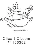 Alligator Clipart #1106362 by toonaday