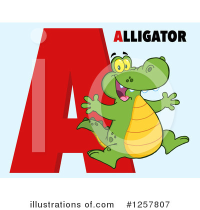 Alligator Clipart #1257807 by Hit Toon