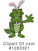 Alligator Clipart #1283321 by Dennis Holmes Designs