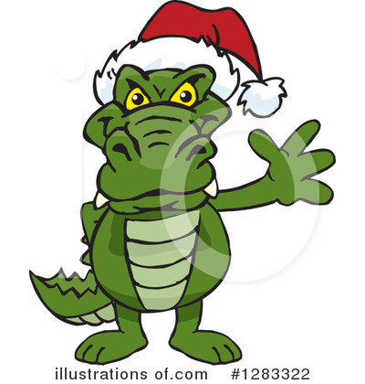 Royalty-Free (RF) Alligator Clipart Illustration by Dennis Holmes Designs - Stock Sample #1283322