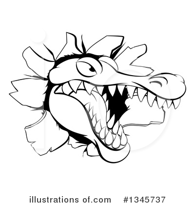 Alligator Clipart #1345737 by AtStockIllustration