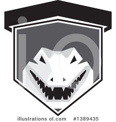 Royalty-Free (RF) Alligator Clipart Illustration by patrimonio - Stock Sample #1389435