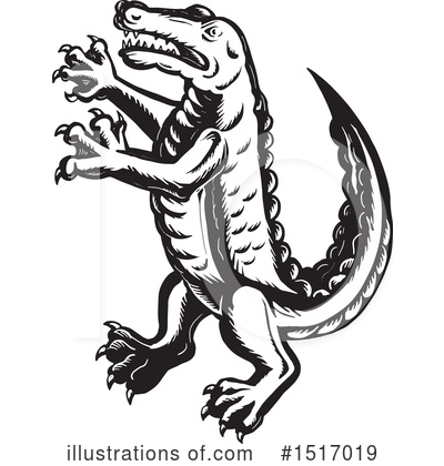 Royalty-Free (RF) Alligator Clipart Illustration by patrimonio - Stock Sample #1517019