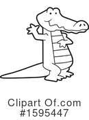 Alligator Clipart #1595447 by Johnny Sajem