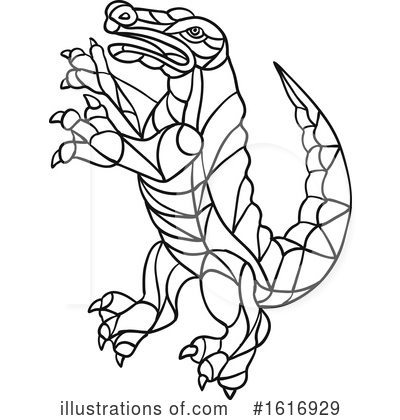Royalty-Free (RF) Alligator Clipart Illustration by patrimonio - Stock Sample #1616929