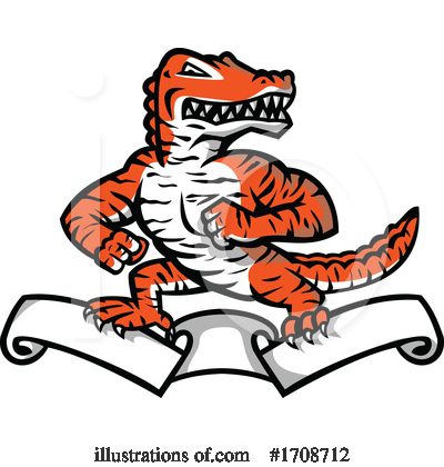 Royalty-Free (RF) Alligator Clipart Illustration by patrimonio - Stock Sample #1708712