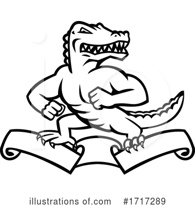 Crocodile Clipart #1717289 by patrimonio