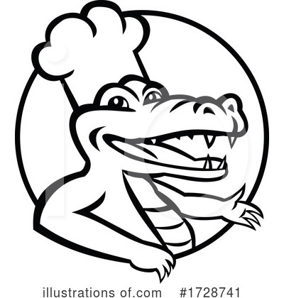 Alligator Clipart #1728741 by patrimonio