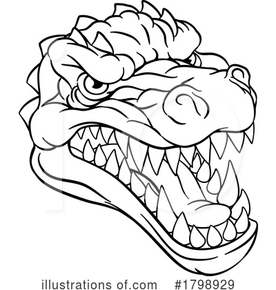 Royalty-Free (RF) Alligator Clipart Illustration by AtStockIllustration - Stock Sample #1798929