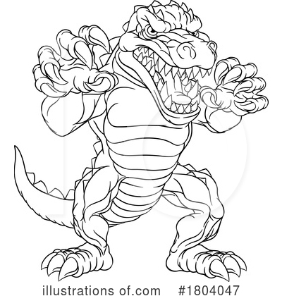 Royalty-Free (RF) Alligator Clipart Illustration by AtStockIllustration - Stock Sample #1804047