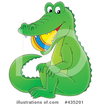 Royalty-Free (RF) Alligator Clipart Illustration by Alex Bannykh - Stock Sample #435201