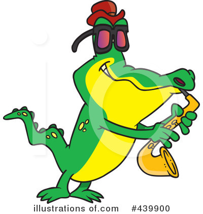 Royalty-Free (RF) Alligator Clipart Illustration by toonaday - Stock Sample #439900