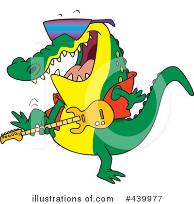 Royalty-Free (RF) Alligator Clipart Illustration by toonaday - Stock Sample #439977