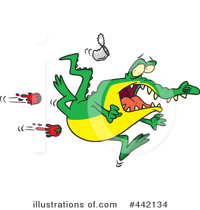 Royalty-Free (RF) Alligator Clipart Illustration by toonaday - Stock Sample #442134