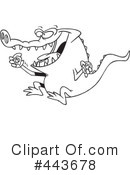 Alligator Clipart #443678 by toonaday