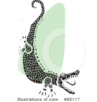 Royalty-Free (RF) Alligator Clipart Illustration by xunantunich - Stock Sample #60117