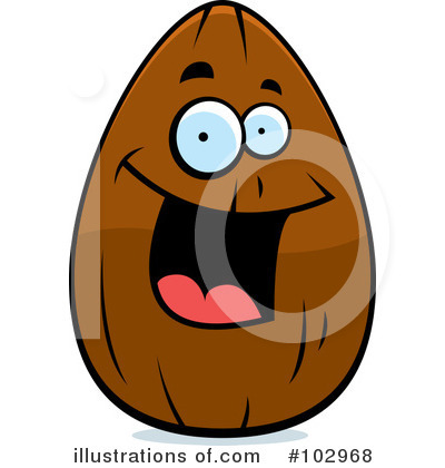 Royalty-Free (RF) Almond Clipart Illustration by Cory Thoman - Stock Sample #102968