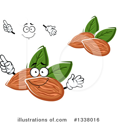 Royalty-Free (RF) Almond Clipart Illustration by Vector Tradition SM - Stock Sample #1338016