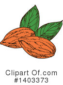 Almond Clipart #1403373 by Vector Tradition SM