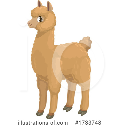 Royalty-Free (RF) Alpaca Clipart Illustration by Vector Tradition SM - Stock Sample #1733748