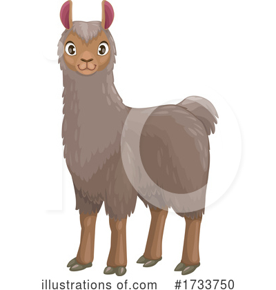 Royalty-Free (RF) Alpaca Clipart Illustration by Vector Tradition SM - Stock Sample #1733750