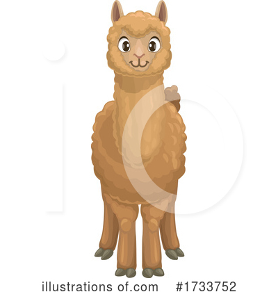 Royalty-Free (RF) Alpaca Clipart Illustration by Vector Tradition SM - Stock Sample #1733752