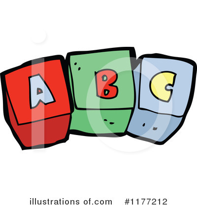 Royalty-Free (RF) Alphabet Blocks Clipart Illustration by lineartestpilot - Stock Sample #1177212