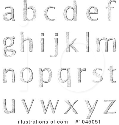 Royalty-Free (RF) Alphabet Clipart Illustration by yayayoyo - Stock Sample #1045051