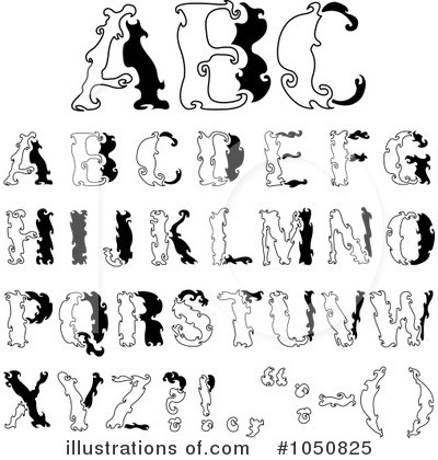 Royalty-Free (RF) Alphabet Clipart Illustration by yayayoyo - Stock Sample #1050825