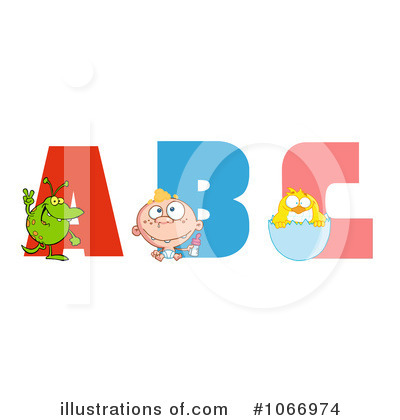 Royalty-Free (RF) Alphabet Clipart Illustration by Hit Toon - Stock Sample #1066974