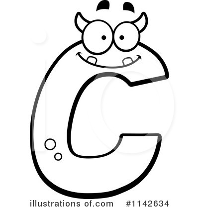 Monster Letters Clipart #1142634 by Cory Thoman