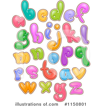 Royalty-Free (RF) Alphabet Clipart Illustration by BNP Design Studio - Stock Sample #1150801