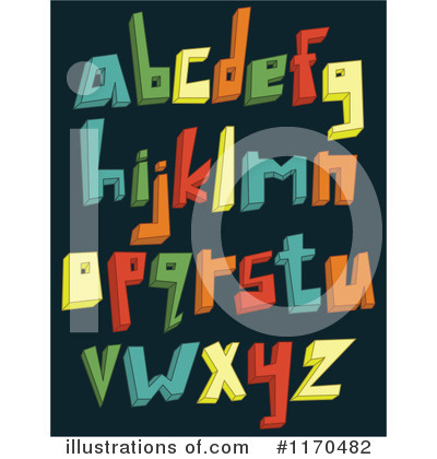 Royalty-Free (RF) Alphabet Clipart Illustration by yayayoyo - Stock Sample #1170482
