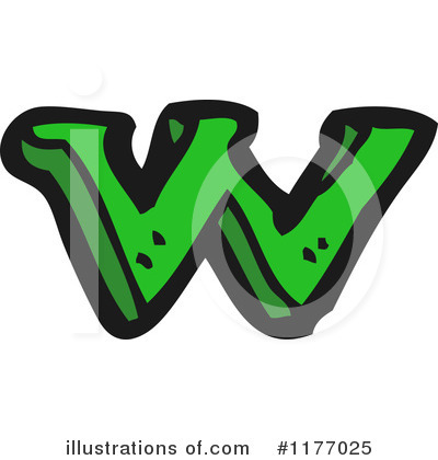 Letter W Clipart #1177025 by lineartestpilot