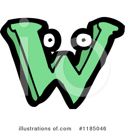 Letter W Clipart #1185046 by lineartestpilot