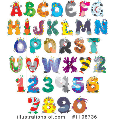 Royalty-Free (RF) Alphabet Clipart Illustration by Alex Bannykh - Stock Sample #1198736