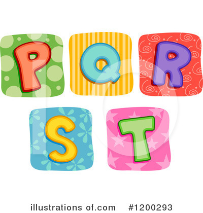 Royalty-Free (RF) Alphabet Clipart Illustration by BNP Design Studio - Stock Sample #1200293
