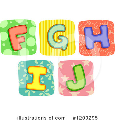 Royalty-Free (RF) Alphabet Clipart Illustration by BNP Design Studio - Stock Sample #1200295