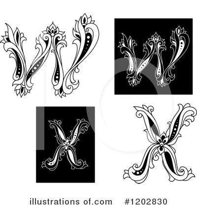 Royalty-Free (RF) Alphabet Clipart Illustration by Vector Tradition SM - Stock Sample #1202830
