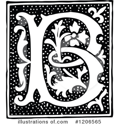 Royalty-Free (RF) Alphabet Clipart Illustration by Prawny Vintage - Stock Sample #1206565