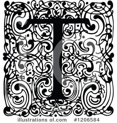 Royalty-Free (RF) Alphabet Clipart Illustration by Prawny Vintage - Stock Sample #1206584